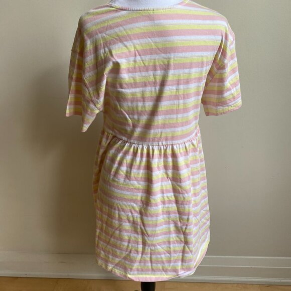 BP Women Striped Mini Baby Dress BNWOT  Short Sleeve Organic Cotton - Picture 4 of 7